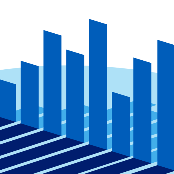 An illustration depicting a bar chart