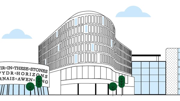 L&G Cardiff central square illustration